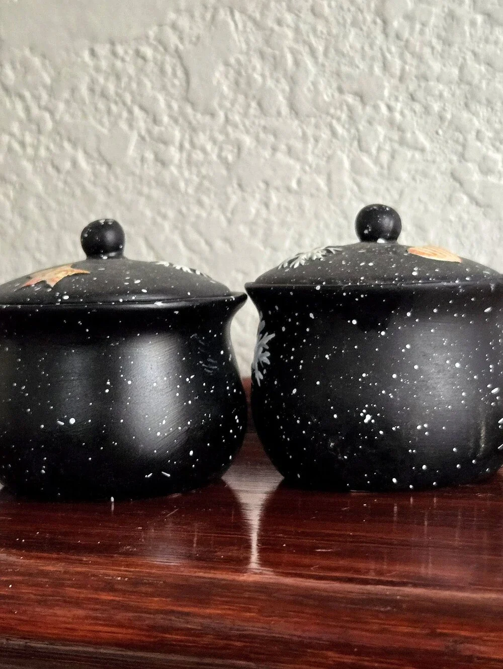 Susan Winget Set 2 Small Snowman Candle Crocks, New In Box Ceramic Holiday Decor